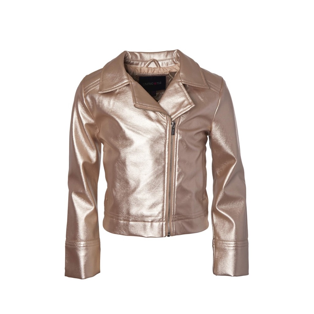 Limited Too Girl Faux Leather Moto Jacket
